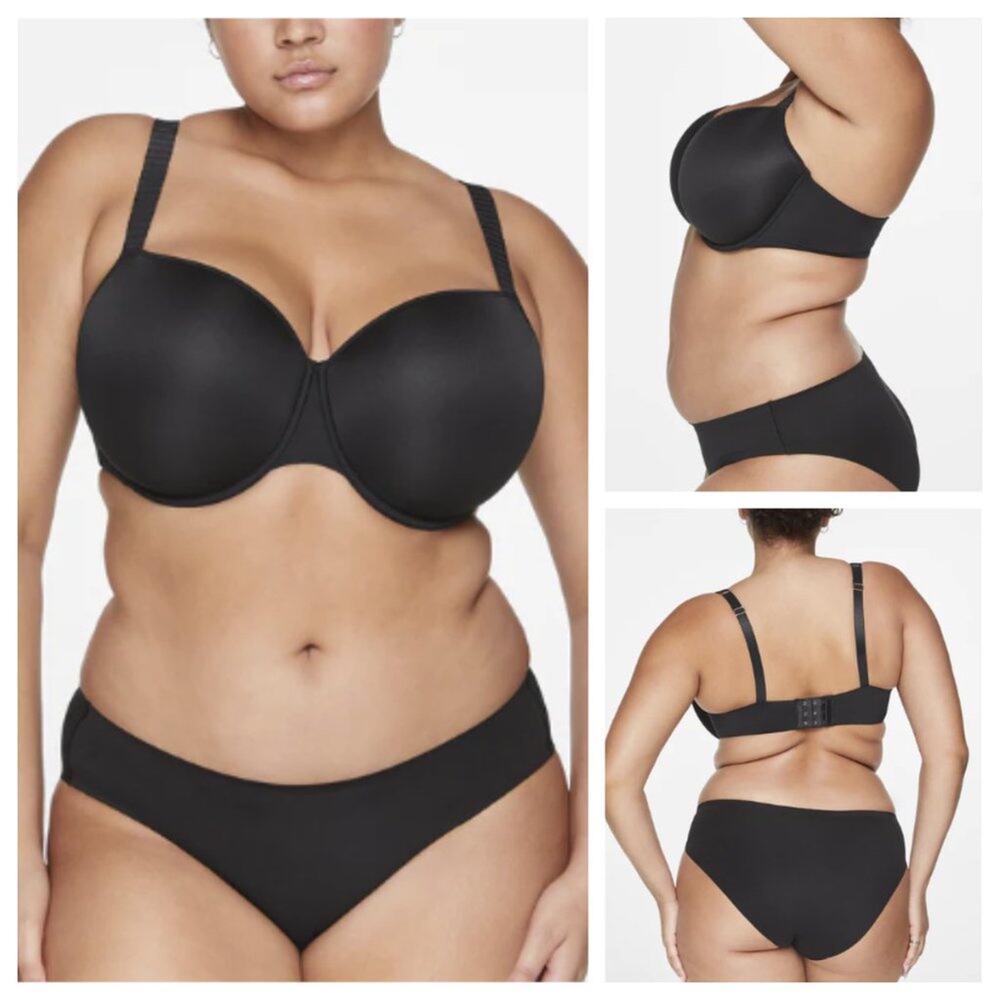 ThirdLove 24/7 Classic T-Shirt Bra Black Size 44F